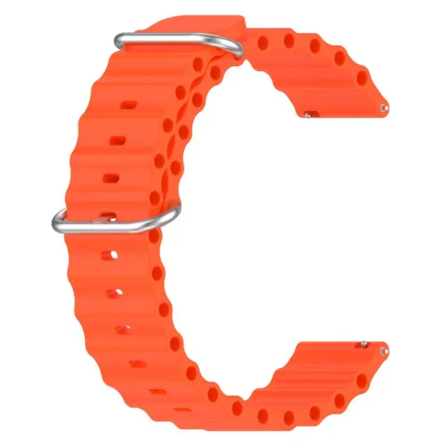 Ocean Style Λουράκι για Smartwatch 22mm-Orange OEM 2