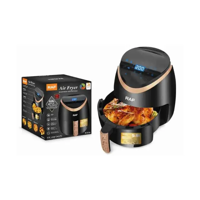 RAF Φριτέζα Αέρος RAF 5.0L 1500W Ψηφιακή Με Πολυλειτουργίες R5234B - RAF Digital Air Fryer 5.0L 1500W Multi Purpose 405223