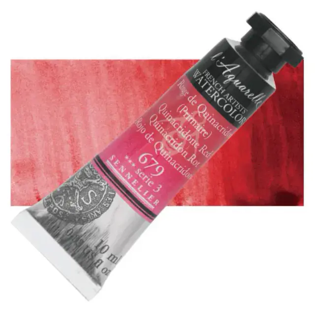Χρώμα Ακουαρέλας Sennelier l Aquarelle Σωληνάριο 10ml - 679 Quinacridone Red