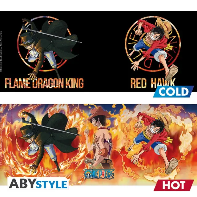 Κουπα Abysse One Piece - Luffy + Sabo Heat Change Mug (460ml) (ABYMUGA445) 3