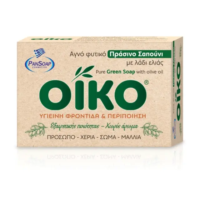 PanSoap φυτικό Πράσινο Σαπούνι με λάδι ελιάς 125gr.