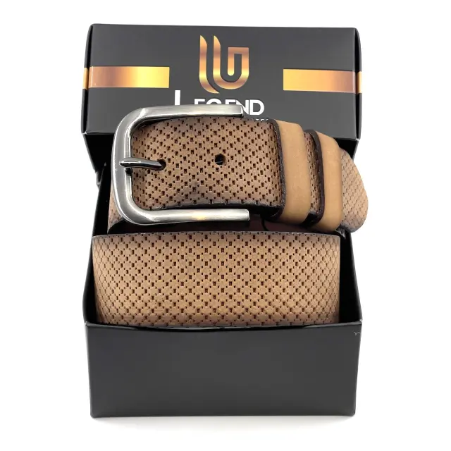 Ταμπά Δερμάτινη Ζώνη Suede 4 cm 2