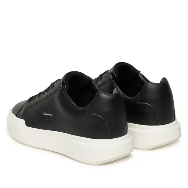 Γυναικεία Δερμάτινα Sneakers Calvin Klein YW0YW01947-0GM Μαύρα Μαύρο - 36 3