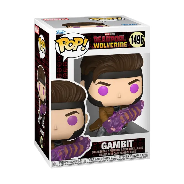 Funko POP! Marvel: Deadpool & Wolverin - Gambit #1496 Bobble-Head Vinyl Figure 2