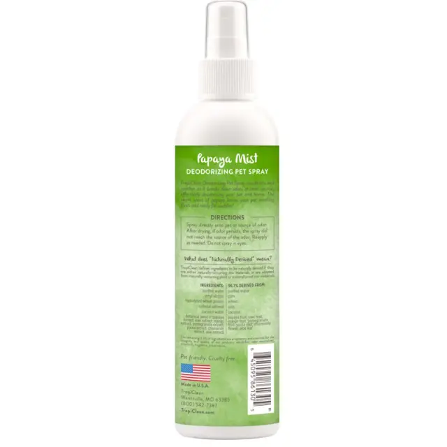 Tropiclean Κολόνια Με Άρωμα Παπάγια Σκύλου & Γάτας 236ml Μονόχρωμο 2