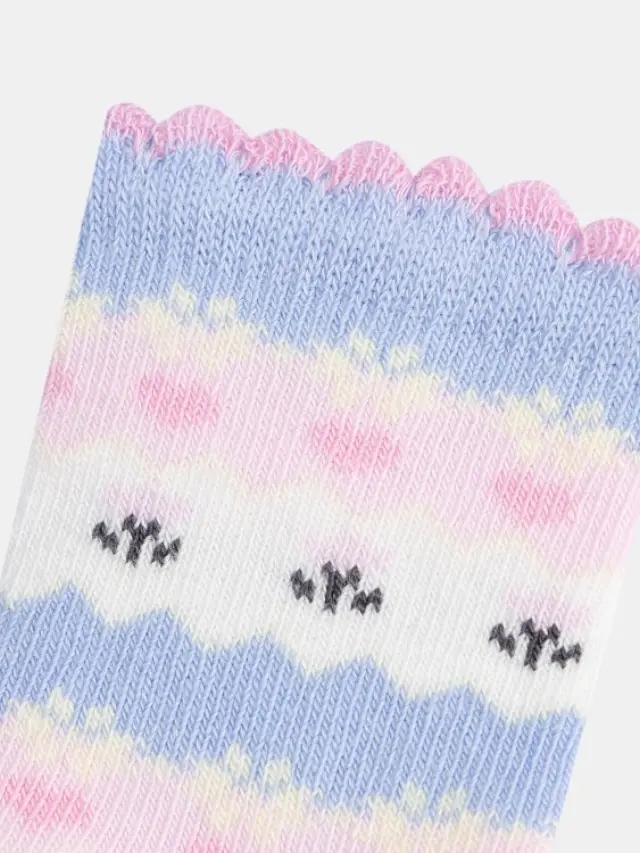 Βρεφικές Κάλτσες για Κορίτσια Pastel Bloom ΡΟΖ 2