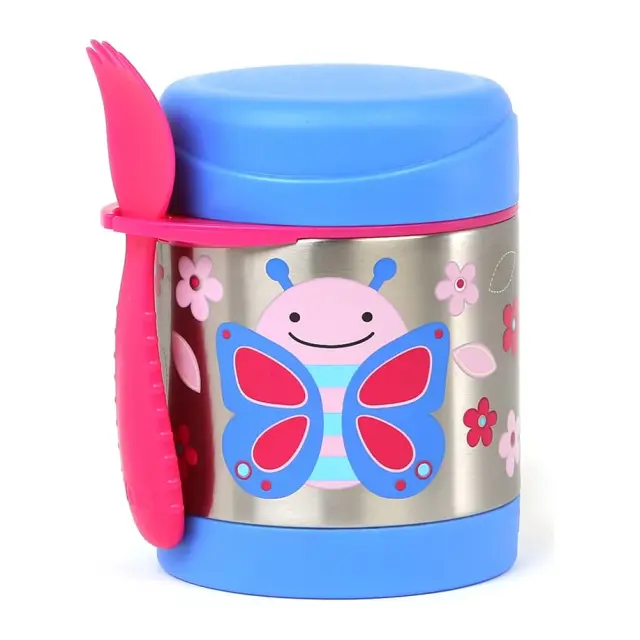 Skip Hop Zoo Ανοξείδωτος Θερμός Φαγητού 325ml Butterfly Blue