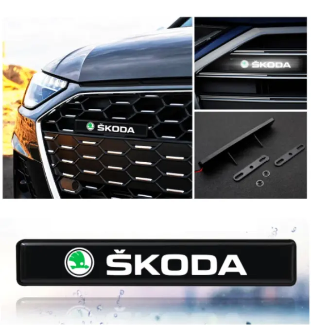 Φωτιζόμενο λογότυπο led για την μάσκα - Skoda