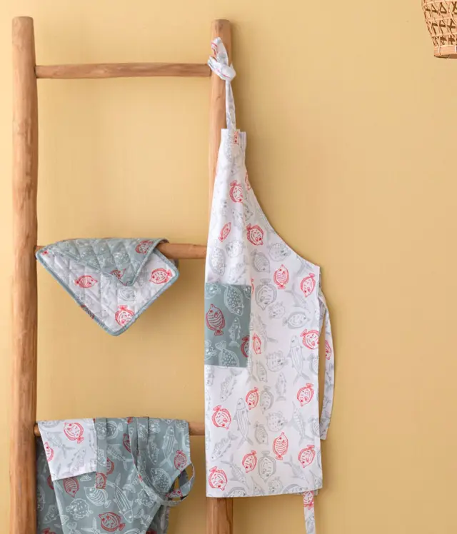 Ποδιά Κουζίνας 80Χ60 80 Cotton-20 Polyester Palamaiki TAT12 Λευκό