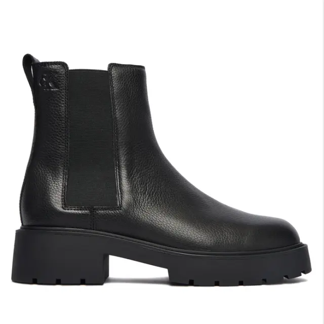 Γυναικεία Δερμάτινα Μποτάκια Calvin Klein YW0YW02072-BEH Μαύρα Μαύρο - 36