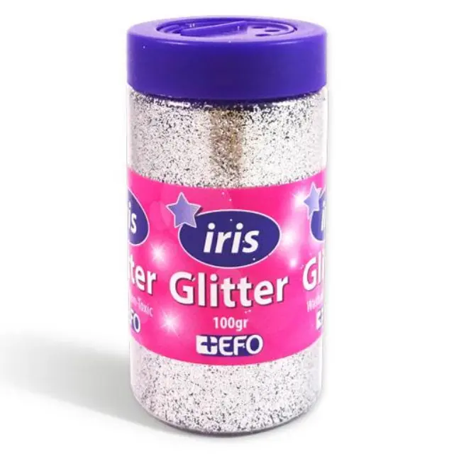 Χρυσόσκονη +Efo Iris 100gr Ασημί