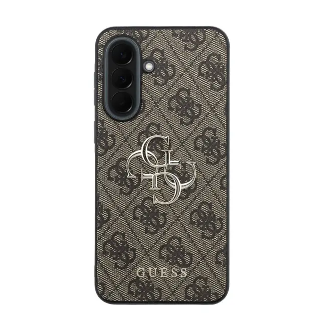 Guess PU 4G Metal Logo Case for Samsung Galaxy A37 Brown 3