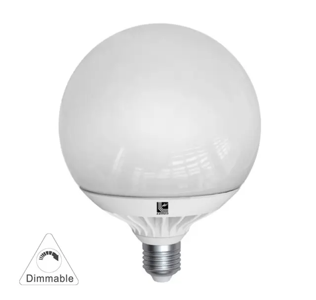 LED ΛΑΜΠΑ GLOBE Φ125 ΑΛΟΥΜΙΝΙΟ E27 15W ΝΤΙΜΑΡΙΖΟΜΕΝΟ ΨΥΧΡΟ