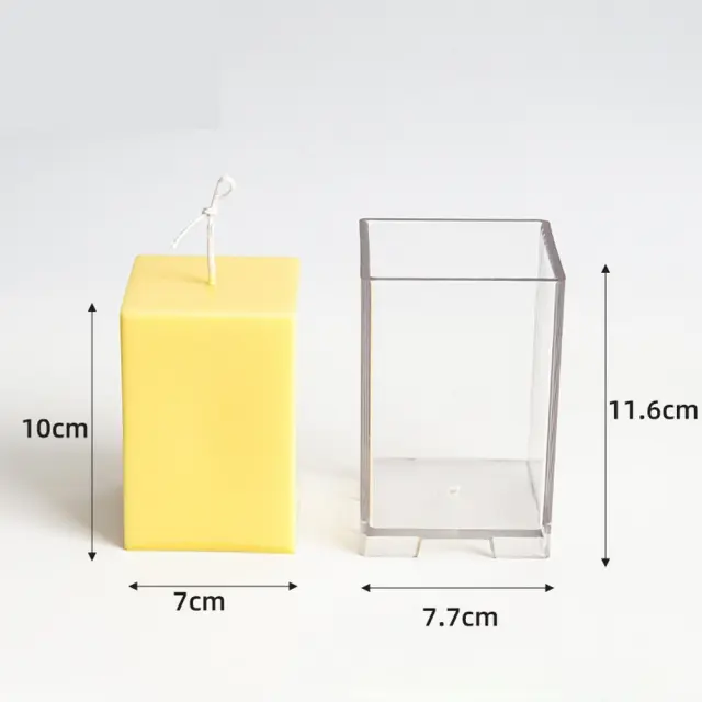 Καλούπι κεριού plexiglass, Ορθογώνιο, 11.6x7.7cm 2