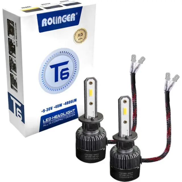 ΣΕΤ ΛΑΜΠΕΣ LED AYTOKINHTOY T6/Η3 ROLINGER T6-Η3 3