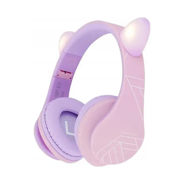 PowerLocus Headset Kids Cat Ears BT Puple (PL254496)