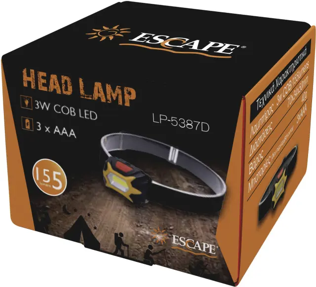Φακός Κεφαλής Escape COB LED 155lm (11312) 2