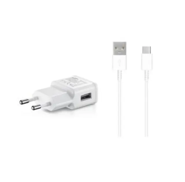 EP-TA200EWE + EP-DR140AWE Samsung 15W Travel Charger + USB-C Data Cable White (OOB Bulk)