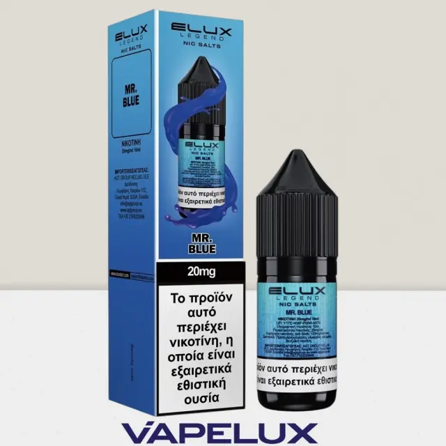 Elux Mr. Blue 10ml 20mg Nic Salts 2