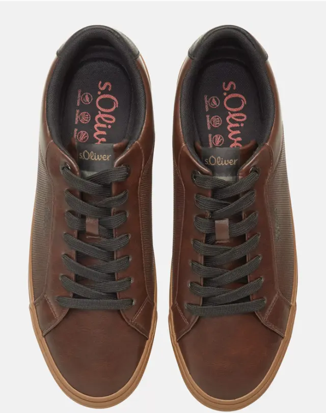 Ανδρικά Sneakers s.Oliver 2177855.8840 Καφέ σκούρο Καφέ S. Oliver - 42 3