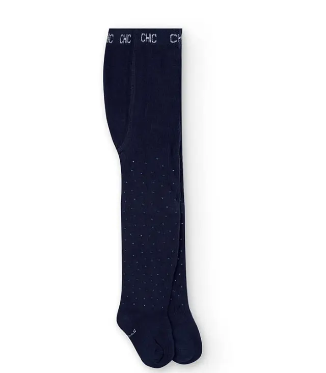 Boboli Chic Καλσόν χοντρό με σχέδιο MON PETIT BAMBI