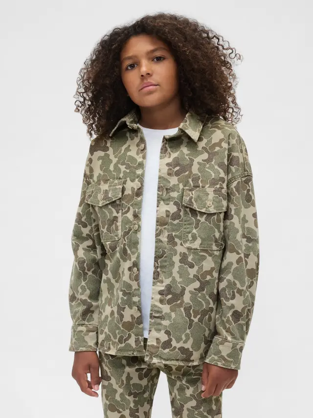 Παιδικό Παραλλαγής Τζιν Πουκάμισο Duck camo