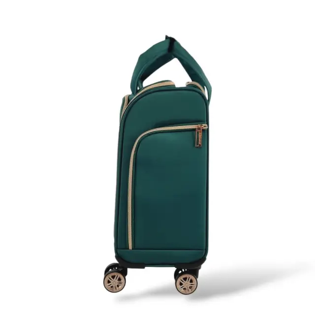 Μικρή Βαλίτσα Καμπίνας με 4 Ρόδες 46x24x20 Diplomat Monaco ZC9001-XS. 23lt - Πράσινο 3