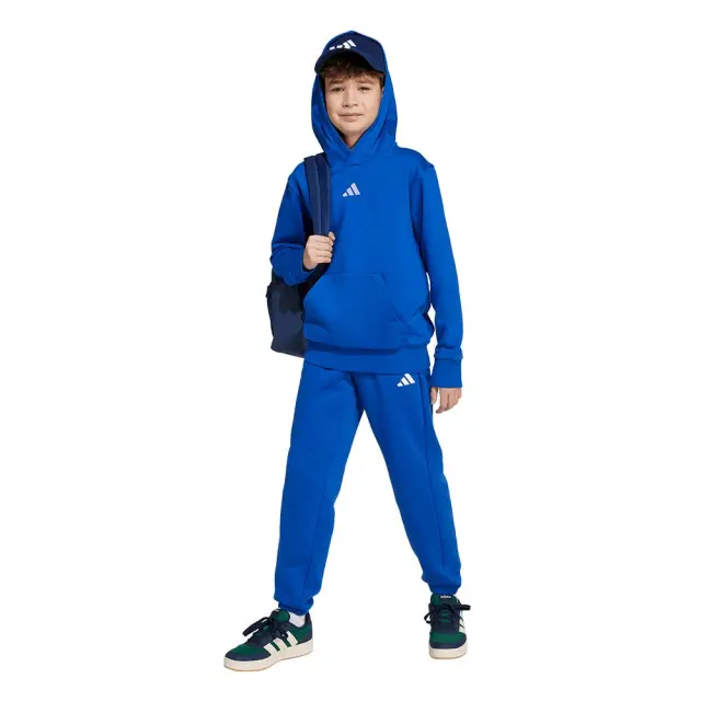 adidas Sportswear Unisex Kids Small Logo Fleece 225 Hoodie Μπλε JV9994 (adidas Sportswear) 3