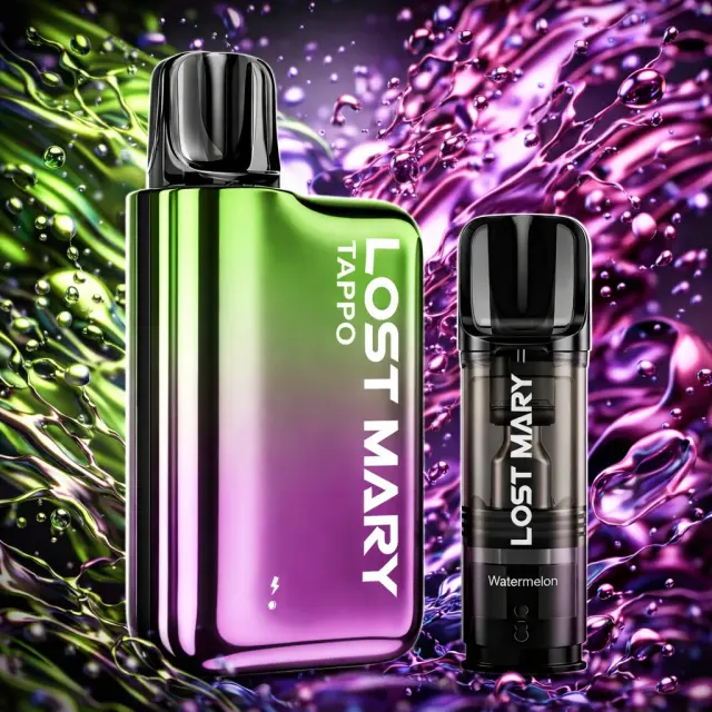 Lost Mary TAPPO Prefilled Pod Kit Watermelon Ice 2ml 20mg Rainbow