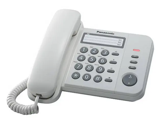 Panasonic KX-TS520EX2W Ενσύρματο Τηλέφωνο Γραφείου Λευκό