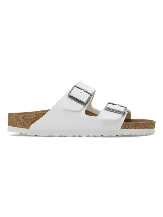Birkenstock Πέδιλα Unisex Birko-Flor(ανθεκτικό υλικό της Birkenstock-επιτρέπει την επαφή με το νερό) Άσπρο BIR/ARIZONA 552681 WHITE R - 43 3