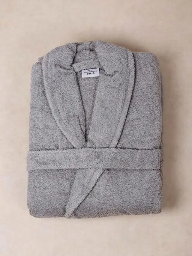 Μπουρνούζι Sato Light Grey Medium Sunshine