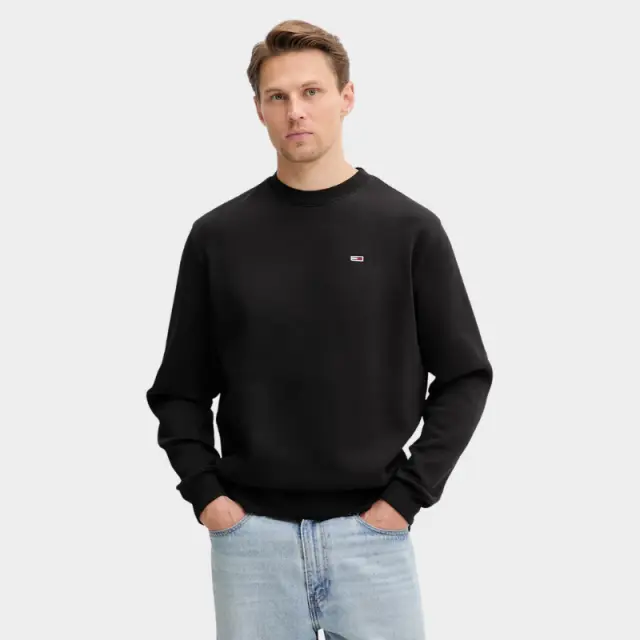 Tommy Hilfiger - Ανδρικό Φούτερ Tjm Reg S Flag Crew DM0DM20741-BDS Μαύρο - XL