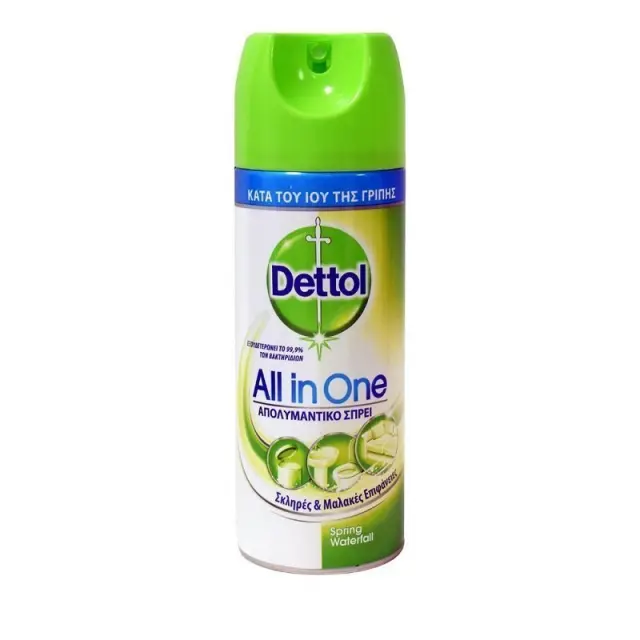 Dettol All in One Απολυμαντικό & Αντιβακτηριδιακό Σπρέι 400ml - Spring Waterfall 2