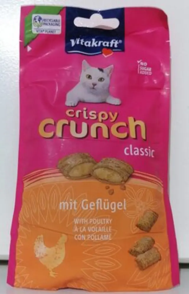 Vitakraft Crispy Crunch Τραγανή Λιχουδιά με Κοτόπουλο 60gr Μονόχρωμο