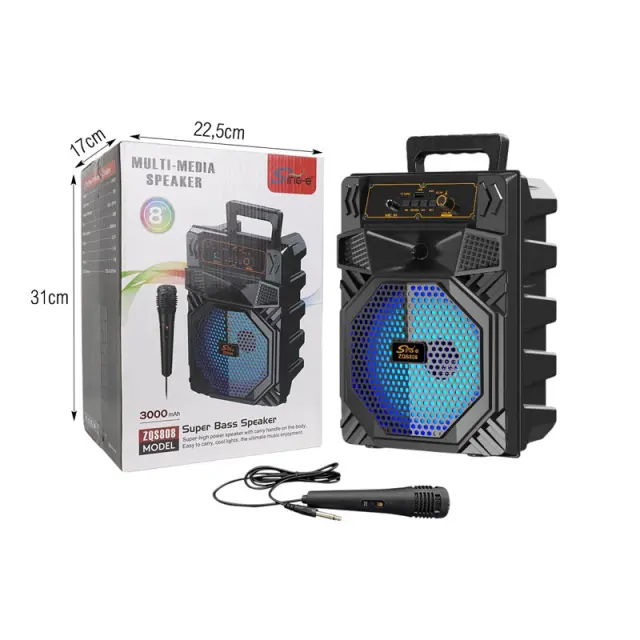 Sing-e Φορητό Ηχείο Karaoke Bluetooth 20W Με Μικρόφωνο ZQS808 - Multi-Media Speaker 079102 2