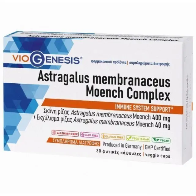 VIOGENESIS Astragalus Membranaceus Moench Complex, 30veg.caps
