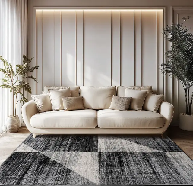 Χαλί 160x230 Beauty Home Serena Art 9839 Grey P.P.Heat Set-Shrink Polyester 2