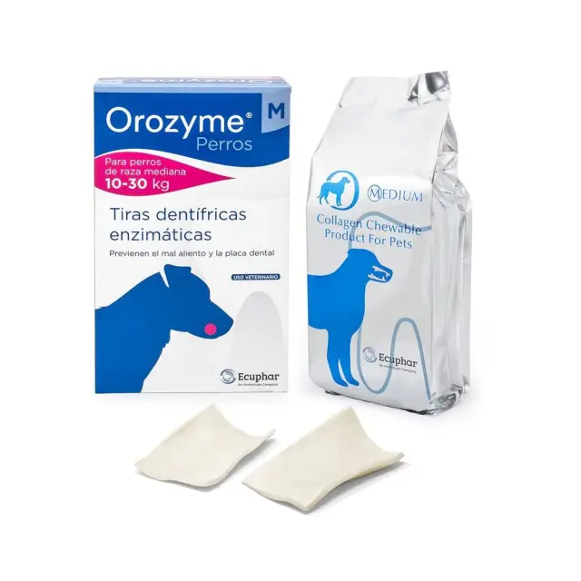 Orozyme Medium Collagen Strips Κοκαλάκια για Στοματική Υγιεινή 12τμχ