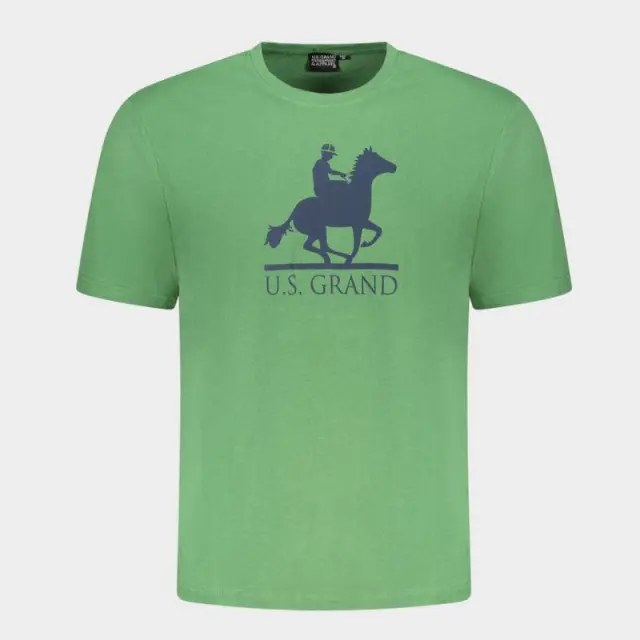 T-Shirt U.S. Grand Polo AU02646_VE13VERD Πράσινο - XL