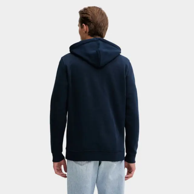 Tommy Hilfiger - Ανδρικό Φούτερ με Κουκούλα και Τσέπες Badge Regular Fit DM0DM20258-C1G Μπλε Σκούρο - M 3