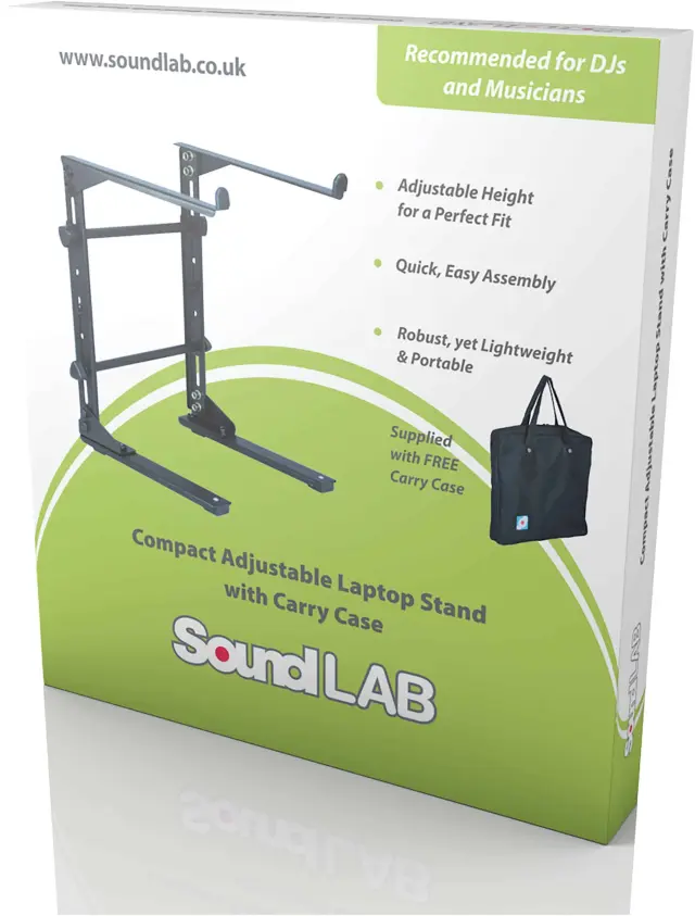 SOUNDLAB Adjustable Desk Top Laptop Stand with Carry Case (G001DA) 2