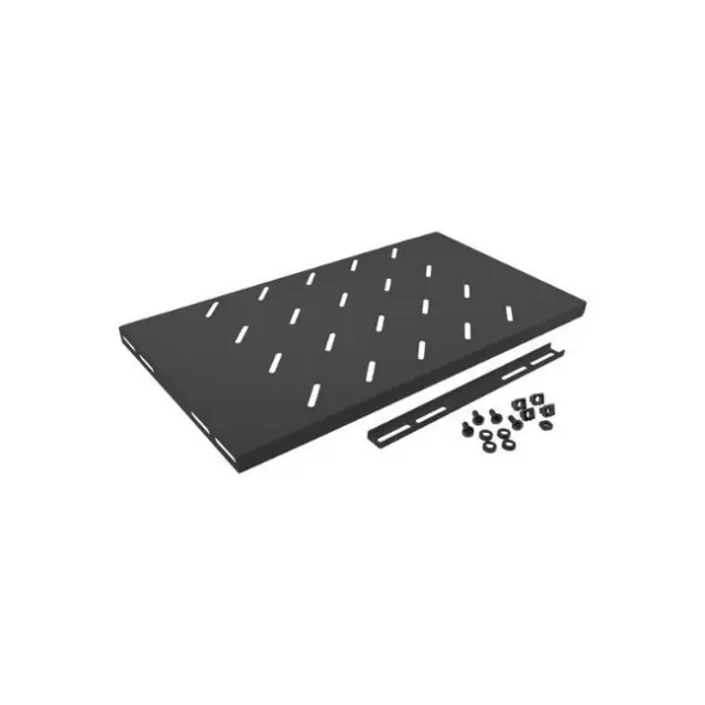 Lanberg Ράφι Rack 19'' 450mm 1U Black (AK-1001-B)