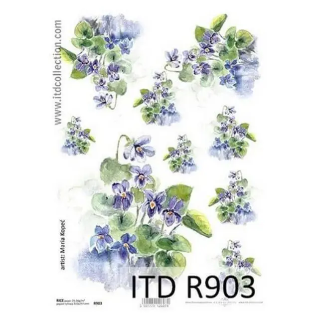 Ριζόχαρτο ITD, 21x29cm, Λουλούδια R903