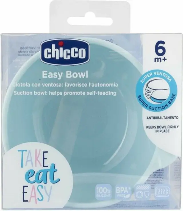 Chicco Μπολ Σιλικόνης 6Μ+ με Βεντούζα Σιέλ F05-10221-20 2