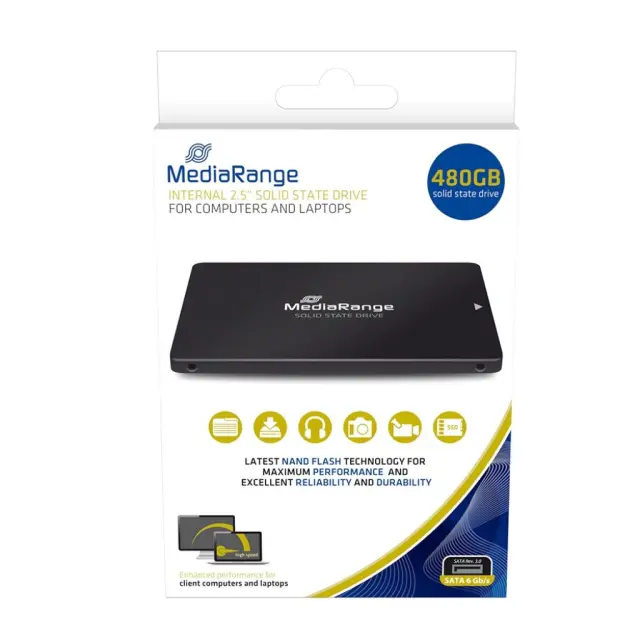 MediaRange Εσωτερικός Σκληρός Δίσκος SSD 480GB (MR1003) MR SSD & USB FLASH DRIVES & MEMORY CARDS