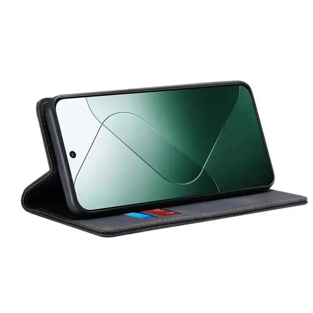 Techsuit® Confy Θήκη Βιβλίο για Xiaomi 14- Black 2