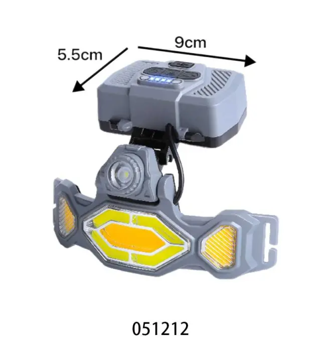 Φακός κεφαλής LED με ηλιακό πάνελ - T67CS - 051212 2