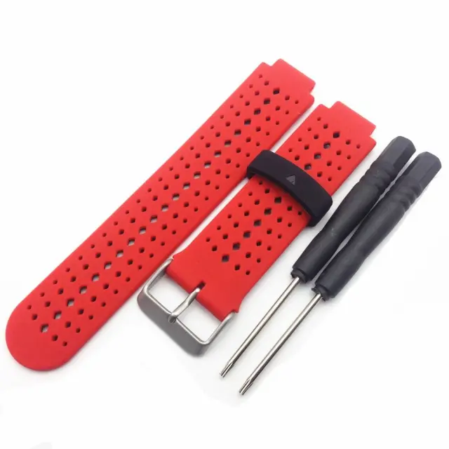 Silicone Strap Για Garmin Forerunner 220/230/235/630/735 - Red/Black ΟΕΜ