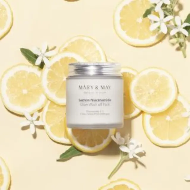 Mary&May | Lemon Niacinamide Glow Wash off Pack Vegan Μάσκα με Νιασιναμίδη & Άργιλο για Καθαρισμό & Λάμψη | 125gr 3